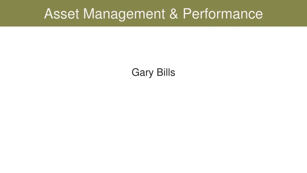 asset management performance
