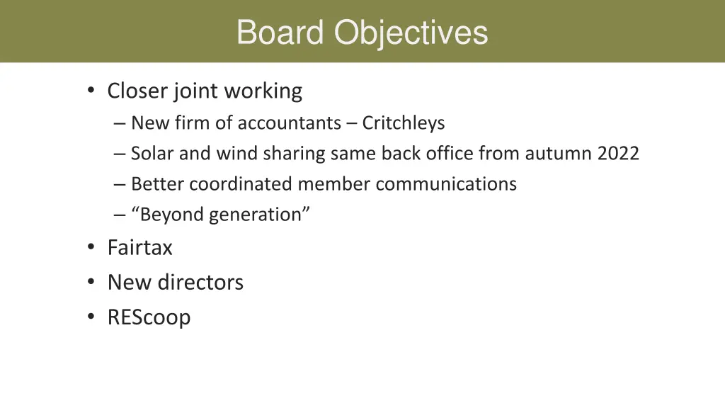 board objectives 1
