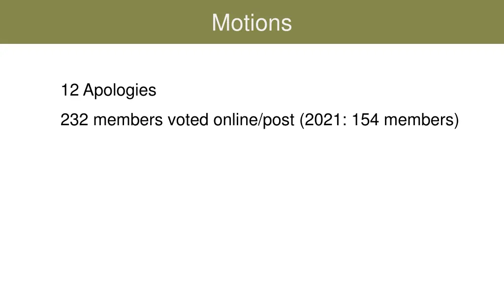 motions