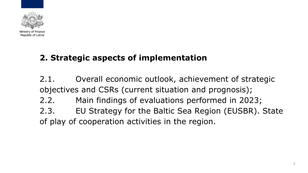 2 strategic aspects of implementation