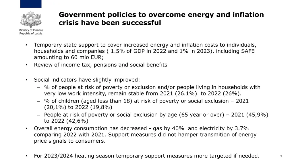 government policies to overcome energy