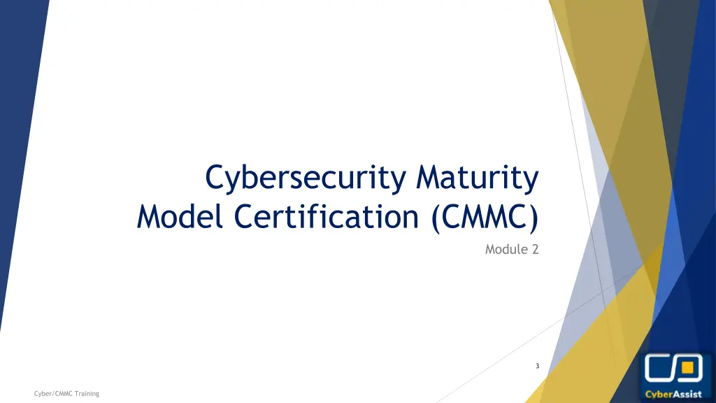 cybersecurity maturity model certification cmmc