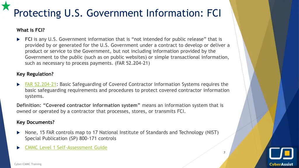 protecting u s government information fci