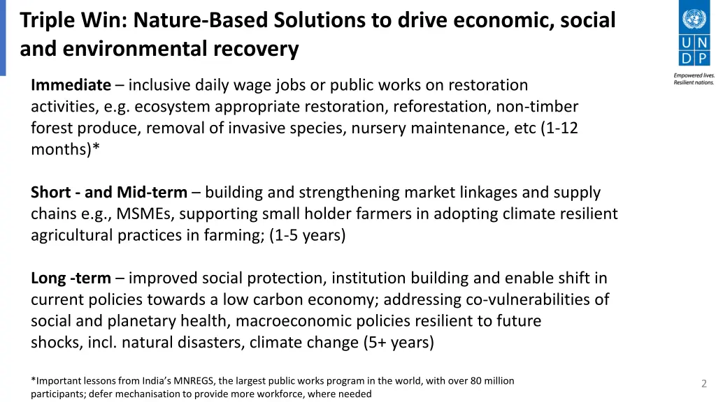 triple win nature based solutions to drive