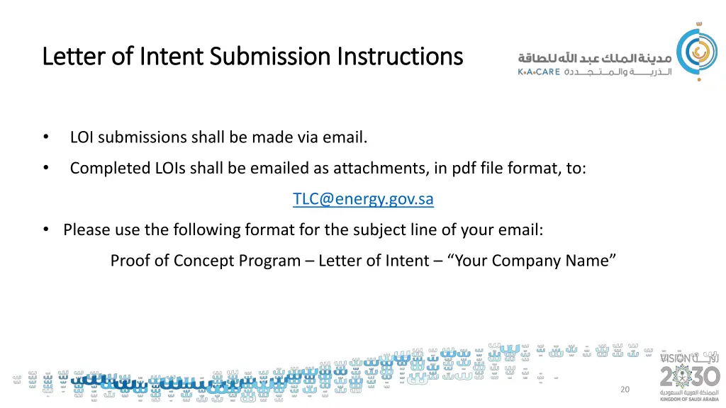 letter of intent submission instructions letter 1