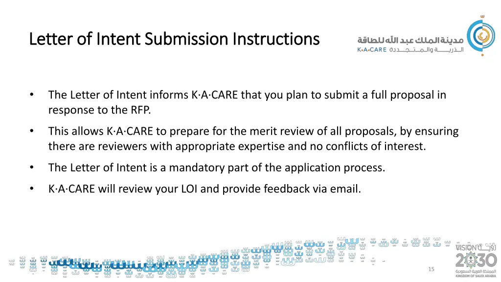 letter of intent submission instructions letter