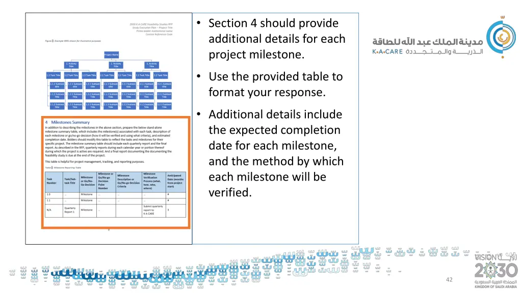 section 4 should provide additional details