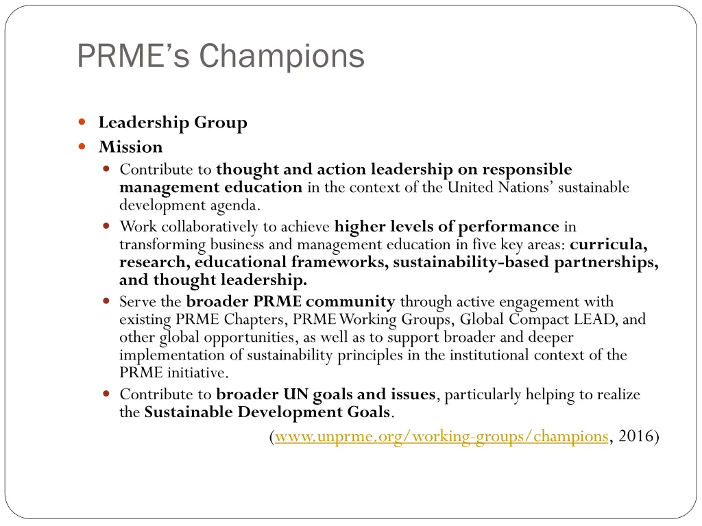 prme s champions