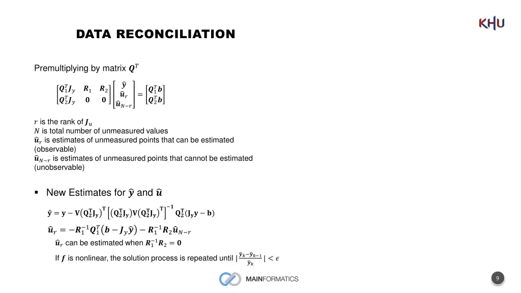data reconciliation