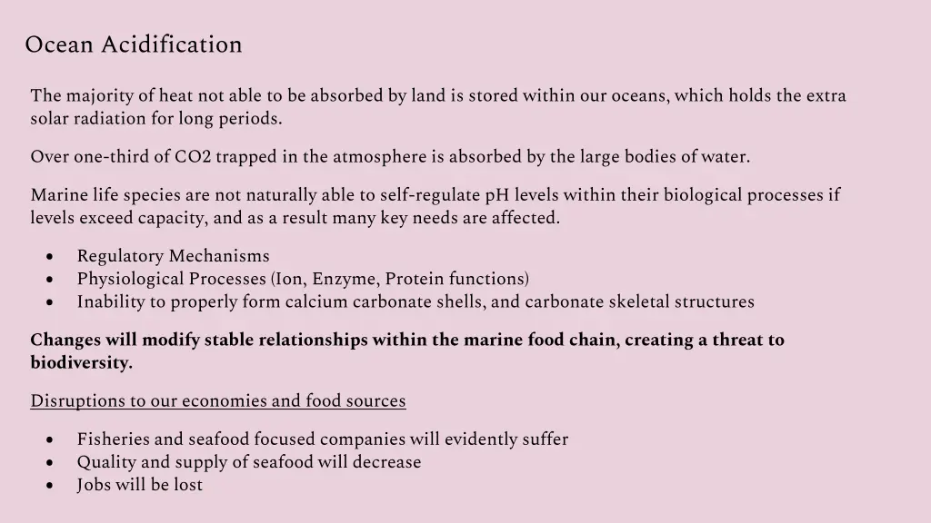 ocean acidification
