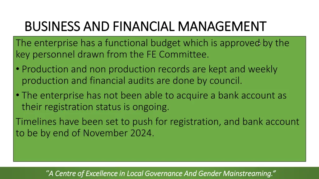 business and financial management business