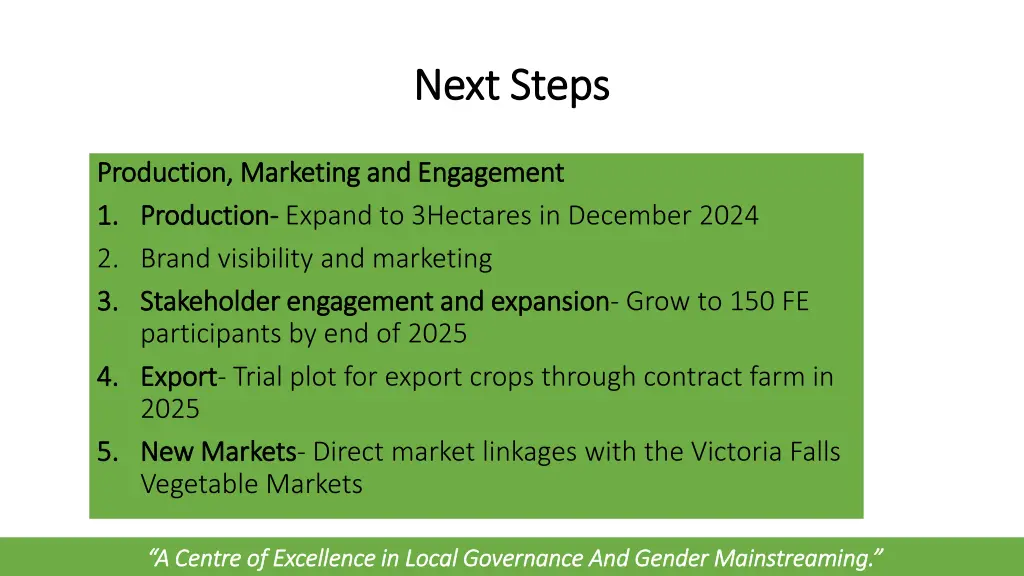 next steps next steps