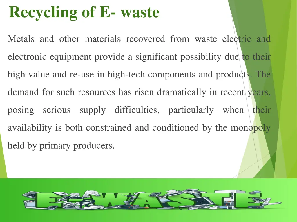 recycling of e waste 1
