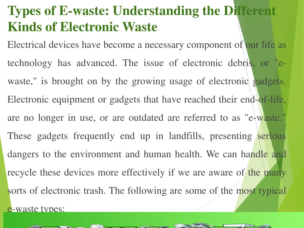 types of e waste understanding the different