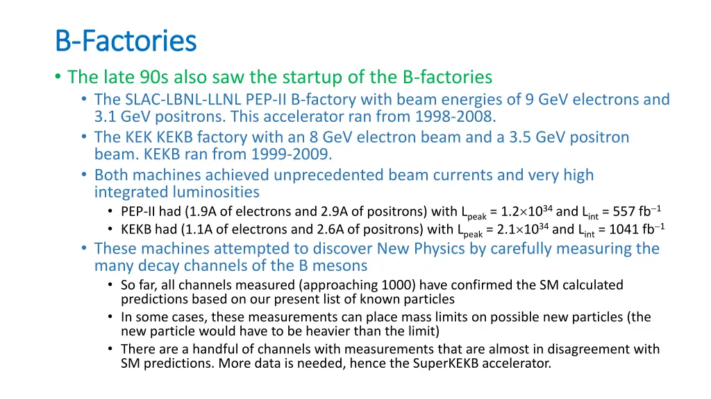 b b factories factories the late 90s also