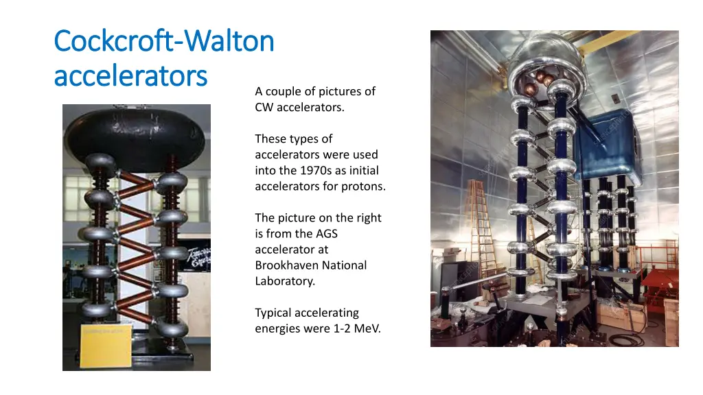 cockcroft cockcroft walton accelerators