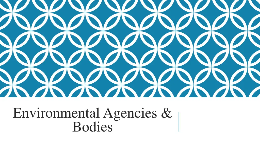 environmental agencies bodies
