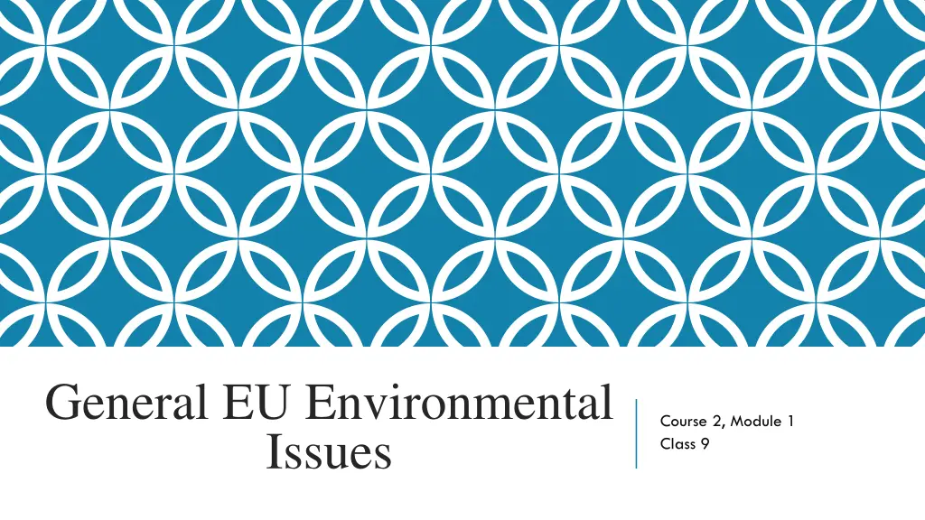 general eu environmental issues