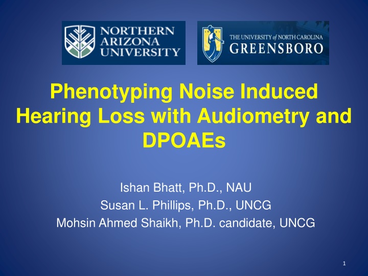 phenotyping noise induced hearing loss with