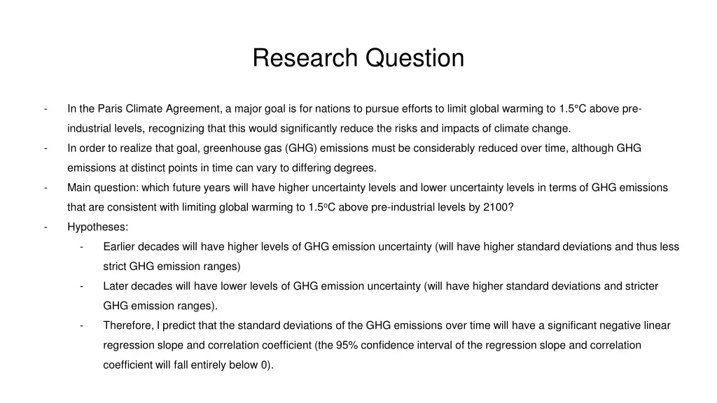 research question