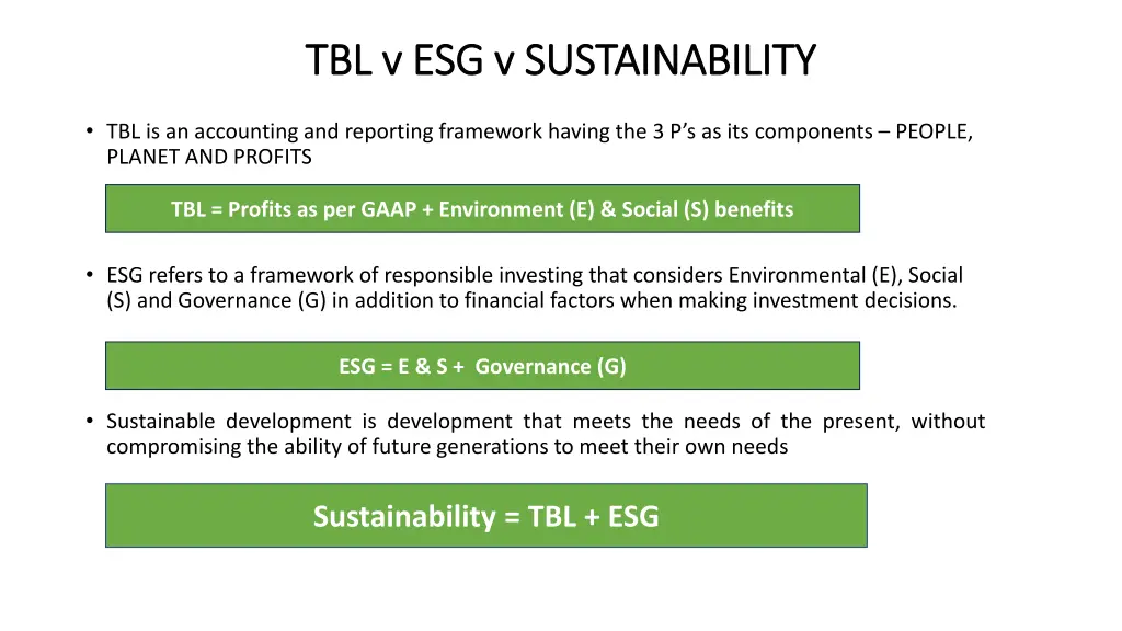 tbl v esg v sustainability