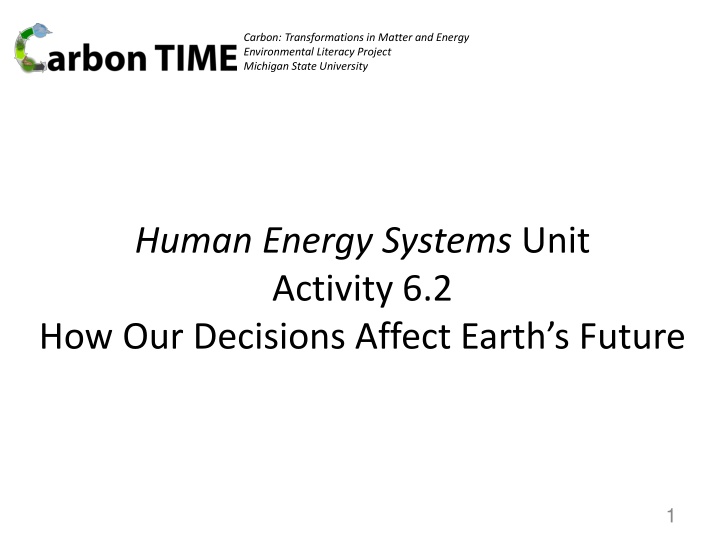 carbon transformations in matter and energy