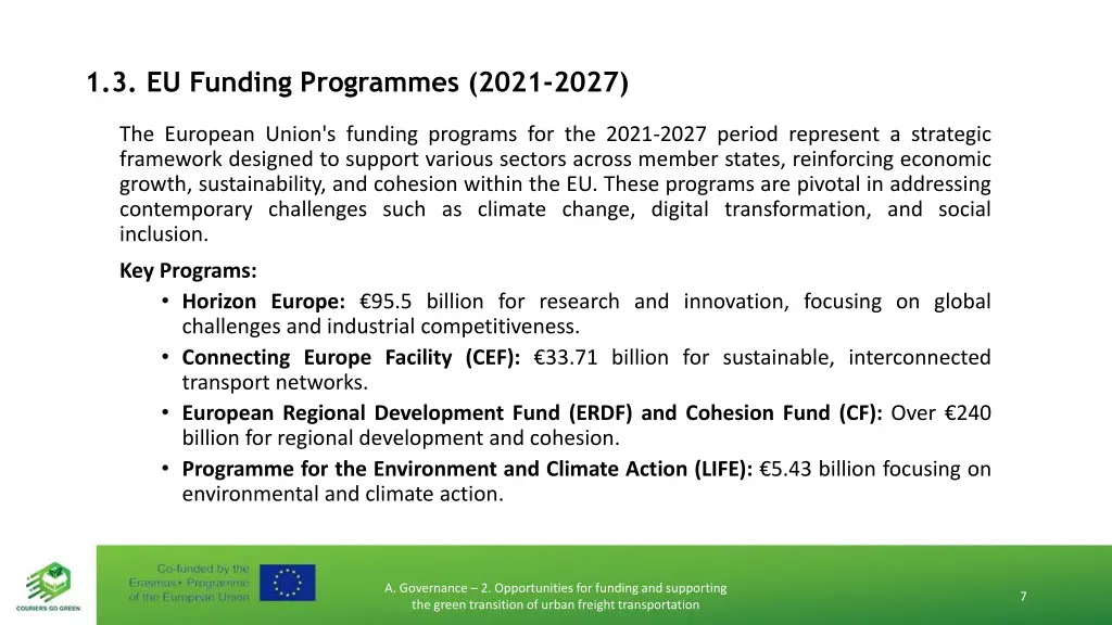 1 3 eu funding programmes 2021 2027