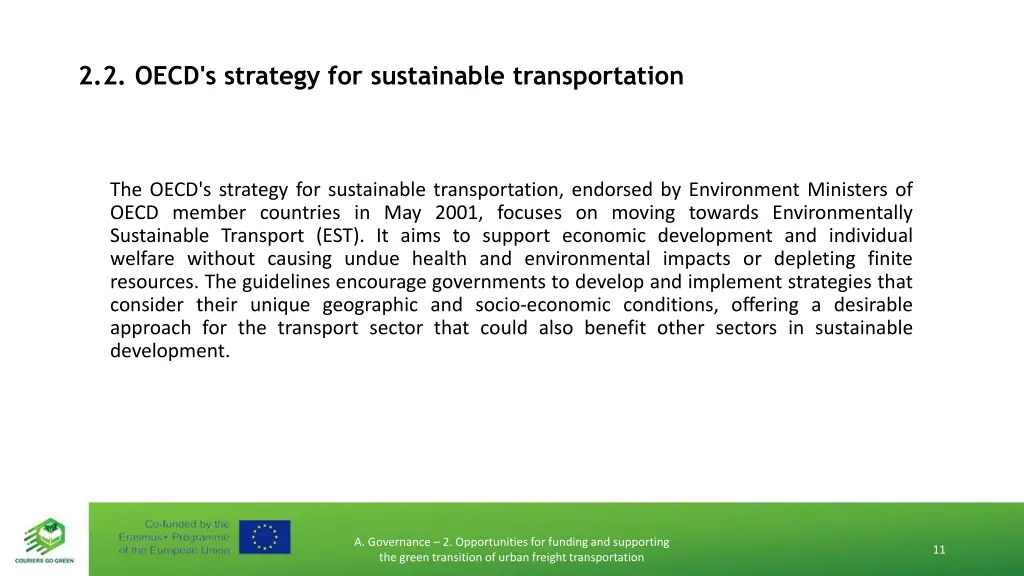 2 2 oecd s strategy for sustainable transportation