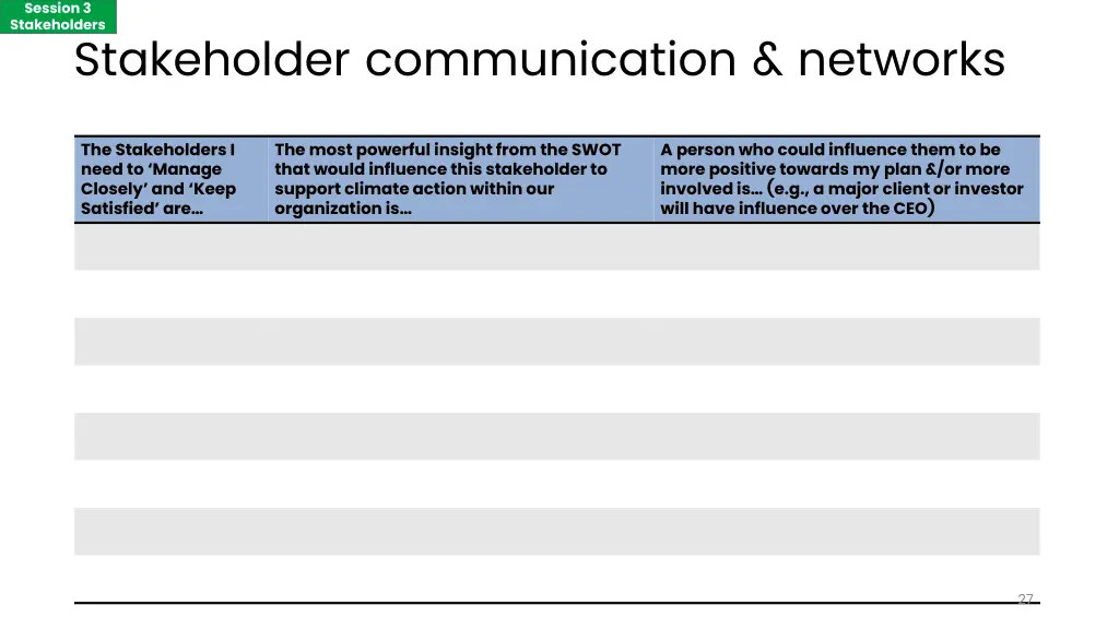 session 3 stakeholders 4
