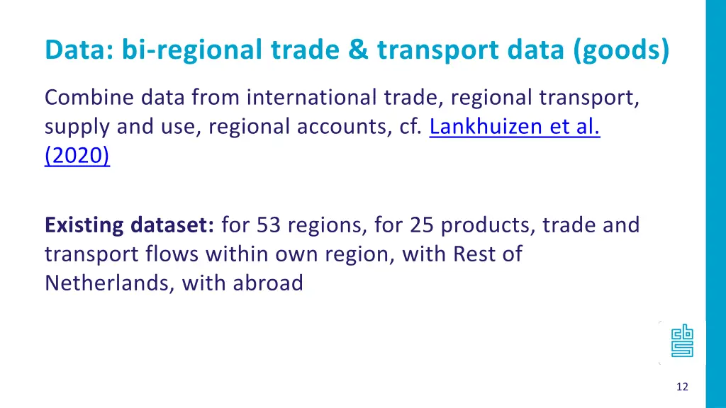 data bi regional trade transport data goods