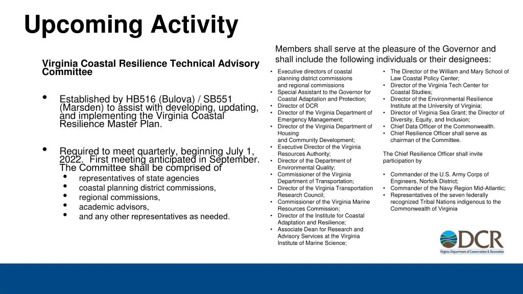 upcoming activity 1