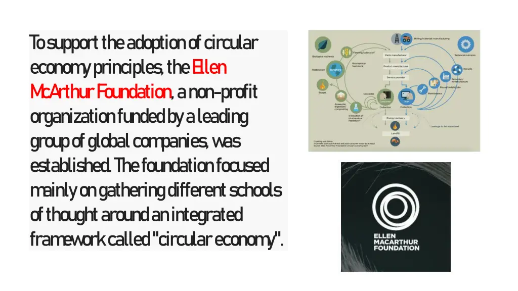 to support the adoption of circular econom