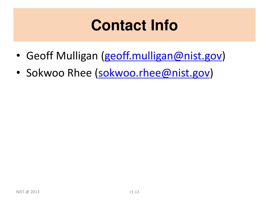 contact info