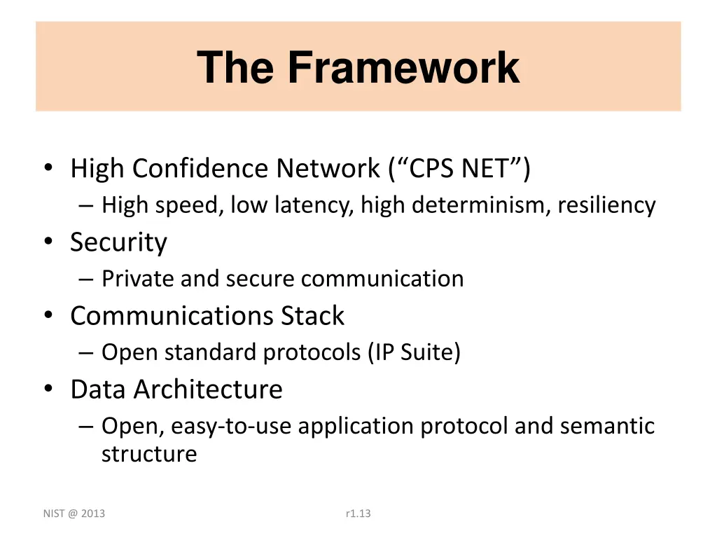 the framework