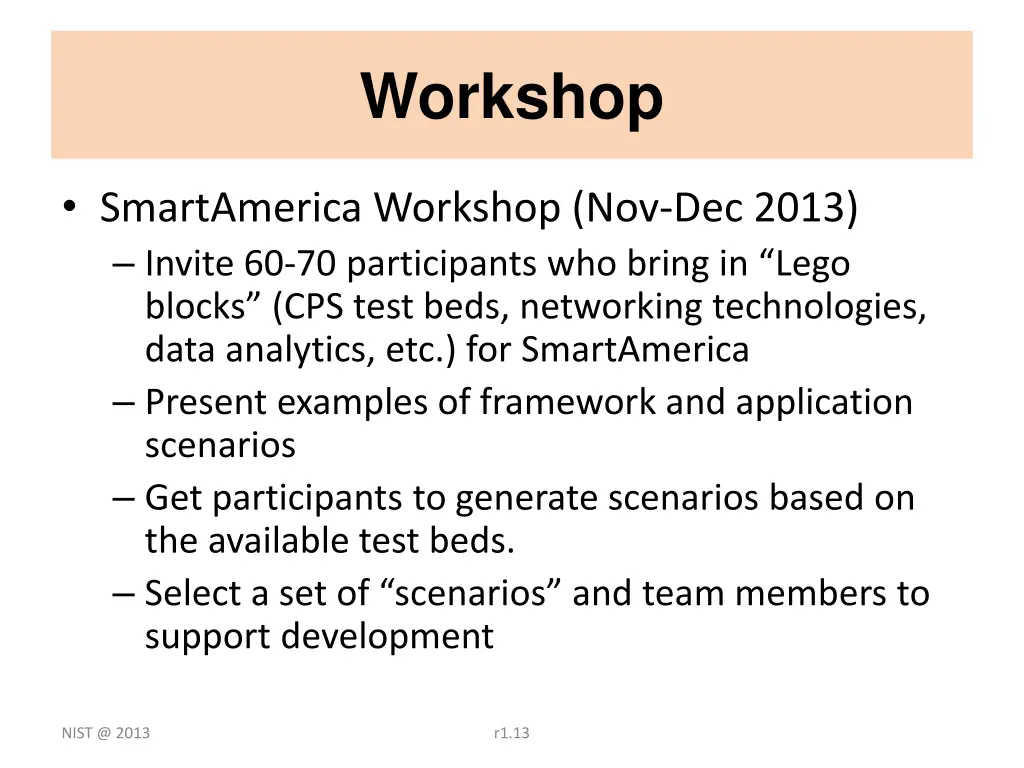 workshop