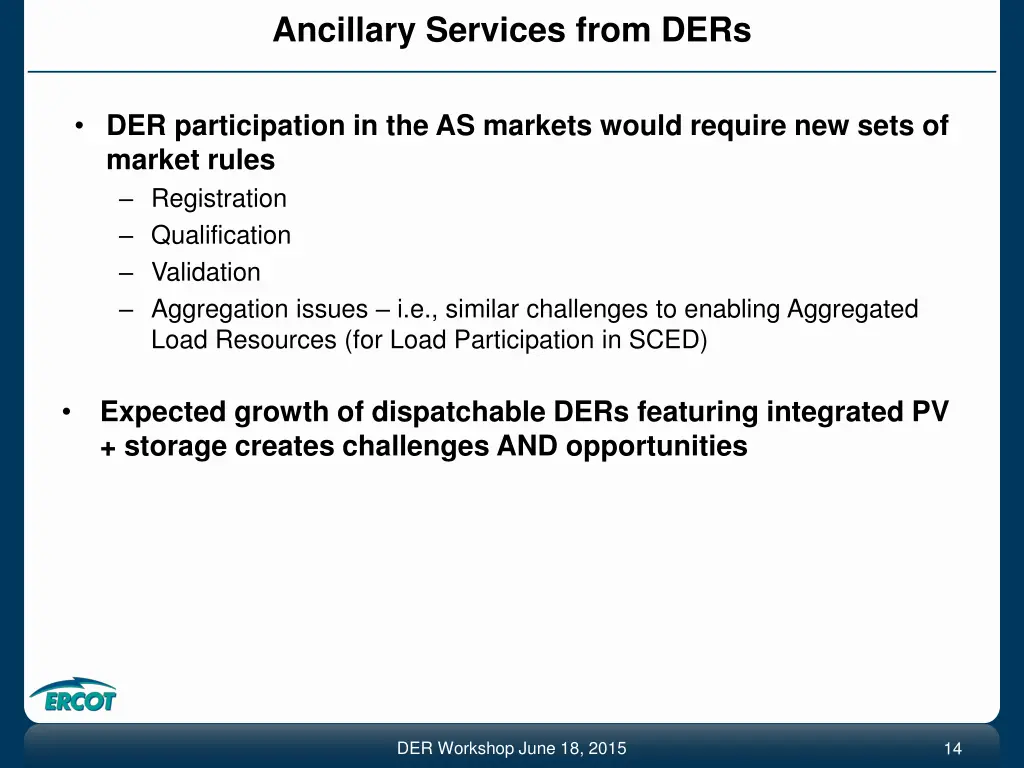 ancillary services from ders