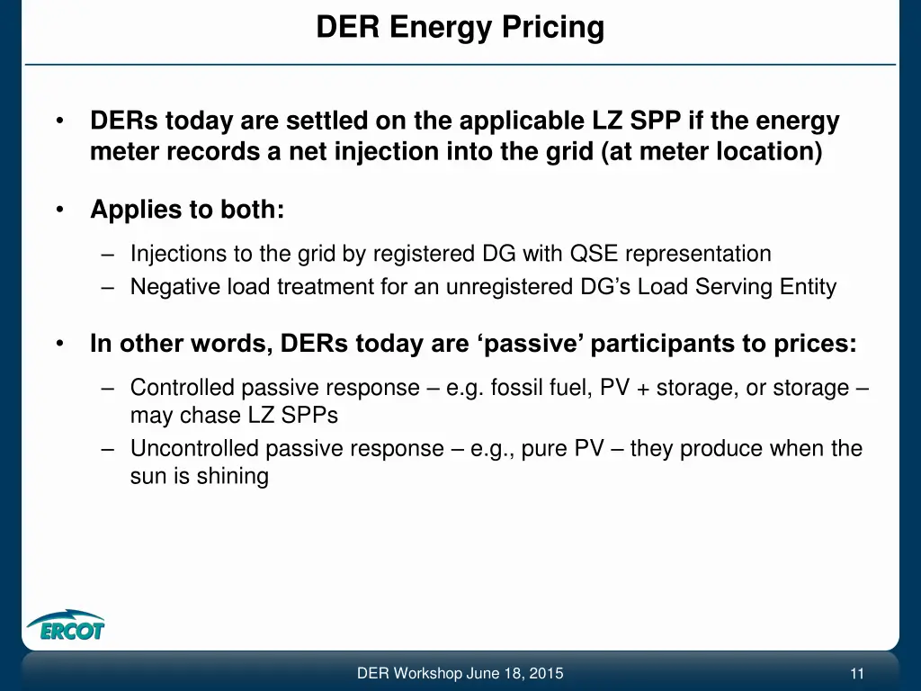 der energy pricing
