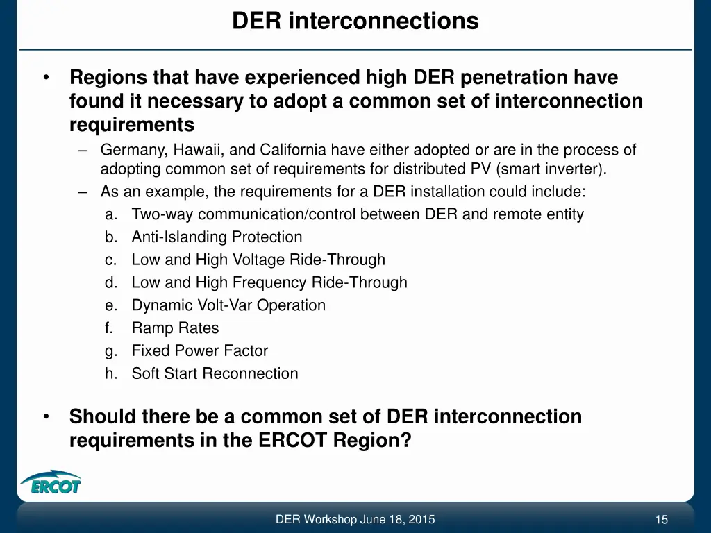 der interconnections