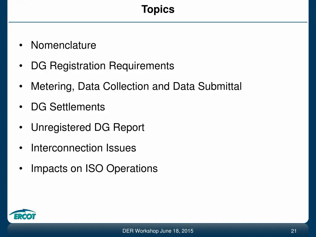 topics