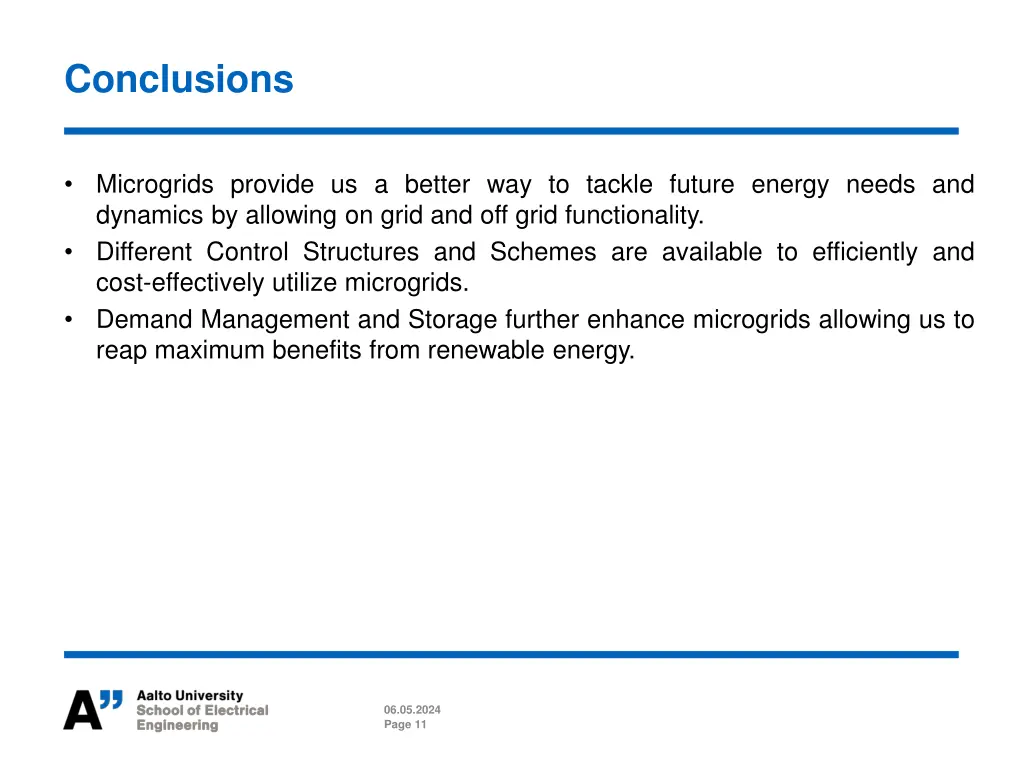 conclusions