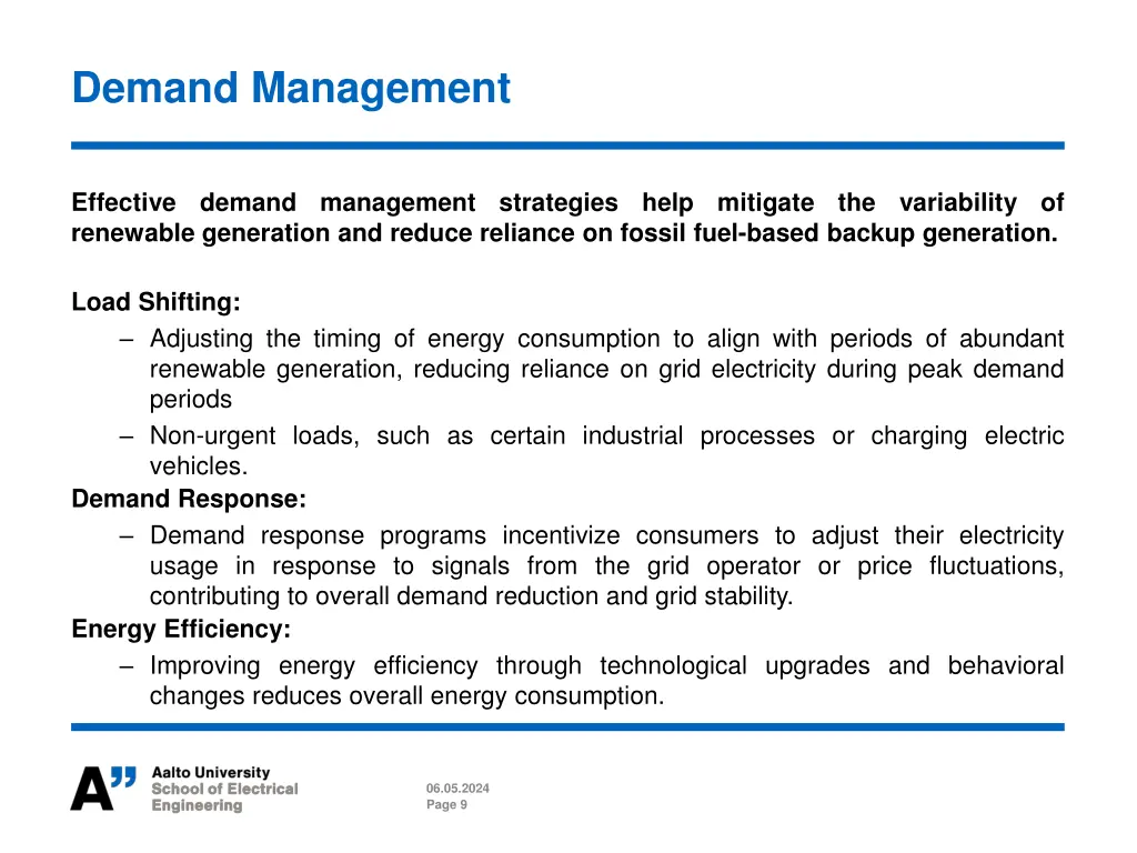 demand management