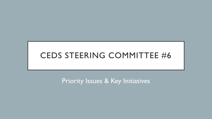 ceds steering committee 6