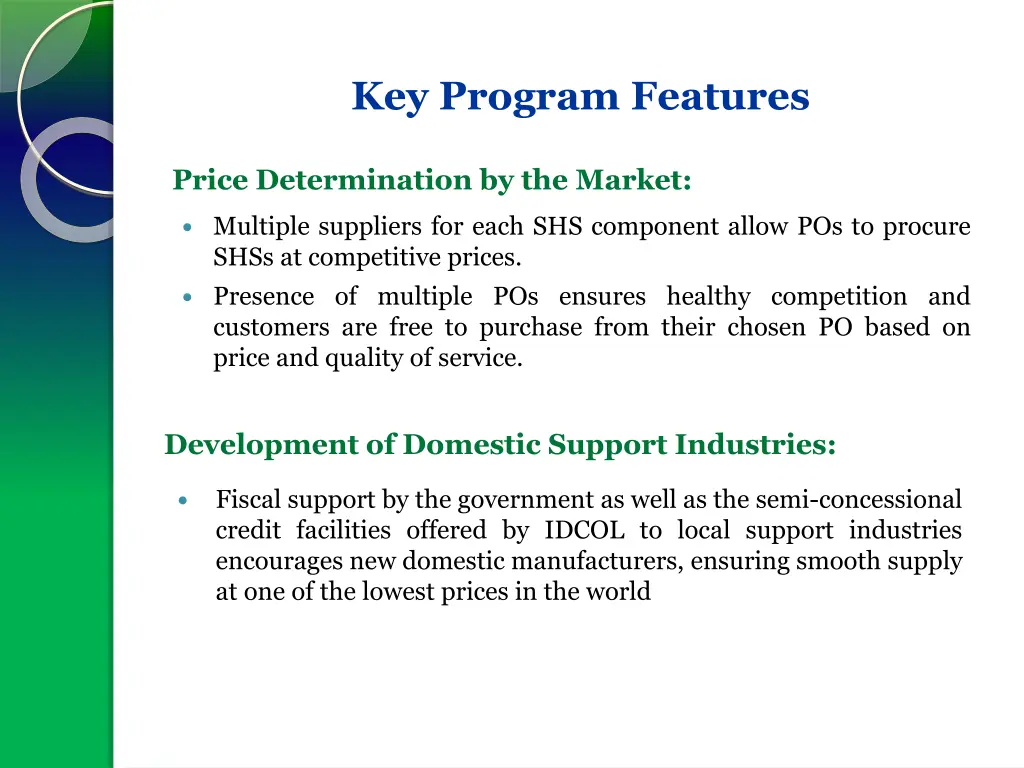 key program features 3