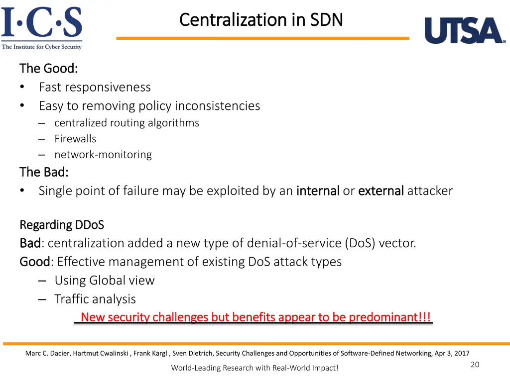 centralization in sdn centralization in sdn