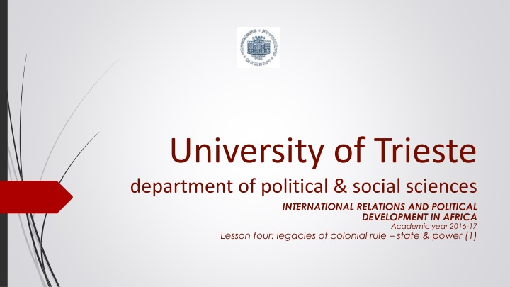 university of trieste department of political