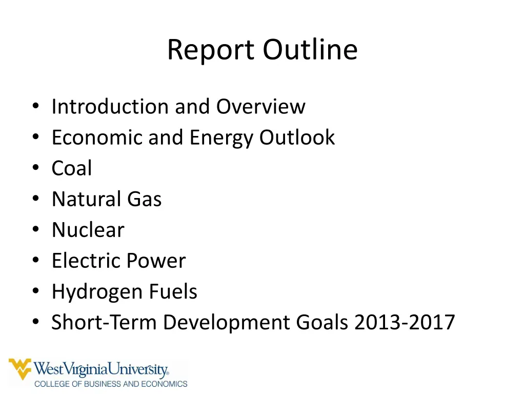 report outline