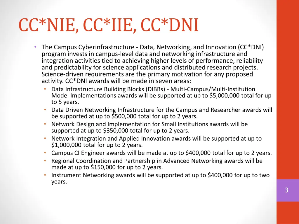cc nie cc iie cc dni