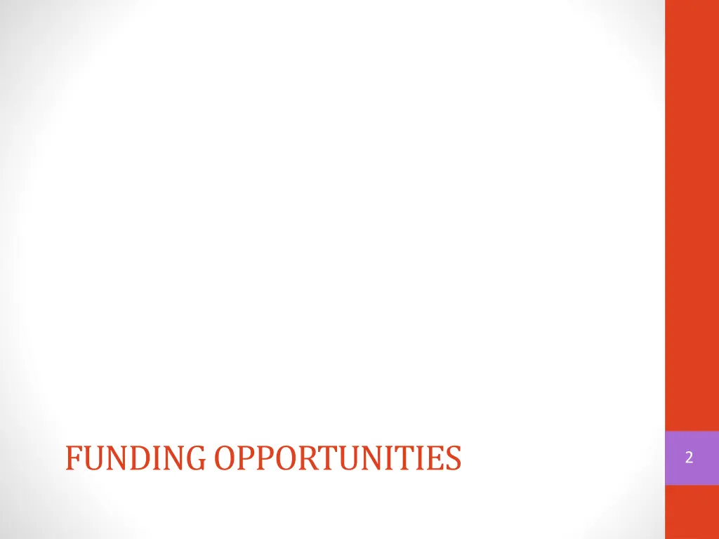funding opportunities