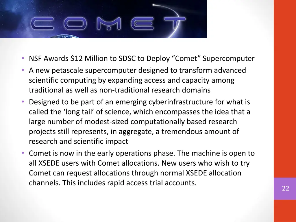 nsf awards 12 million to sdsc to deploy comet