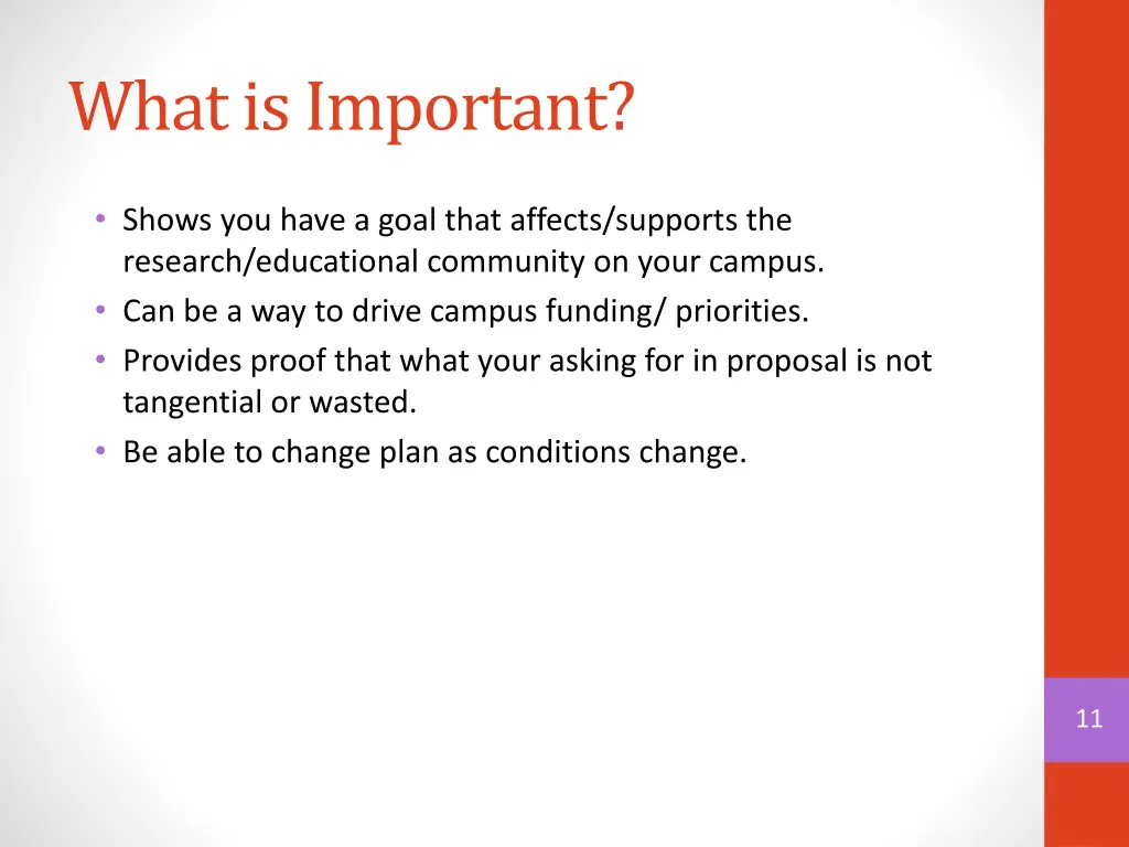 what is important